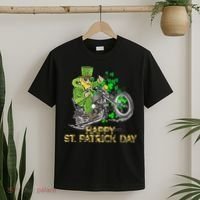 St Patricks Day For Motorcycle Bike Biker Rider T-Shirt thumb 2