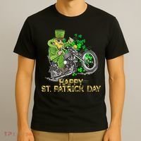 St Patricks Day For Motorcycle Bike Biker Rider T-Shirt thumb 3