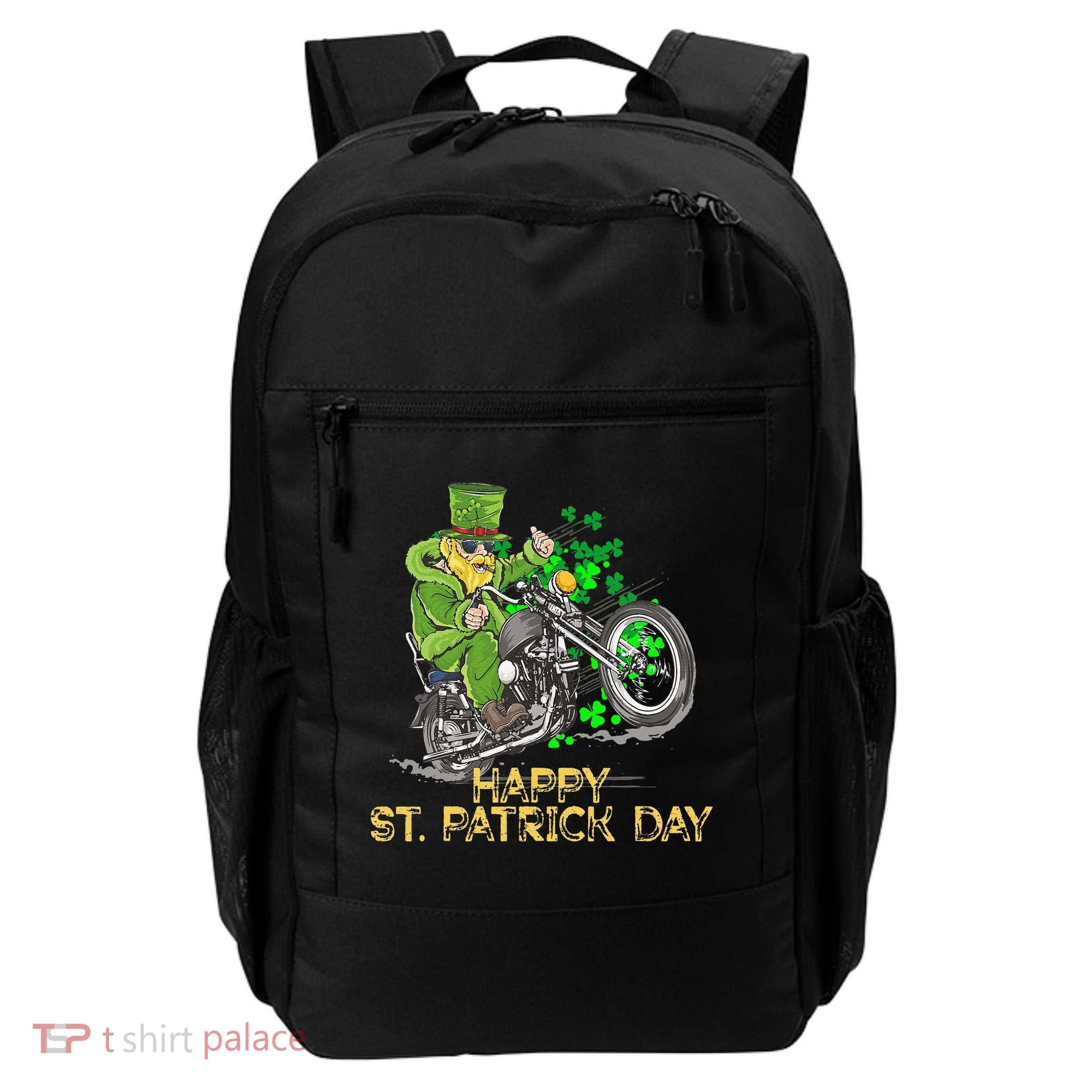 St Patricks Day For Motorcycle Bike Biker Rider Backpack