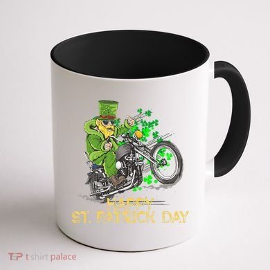 St Patricks Day For Motorcycle Bike Biker Rider Coffee Mug back