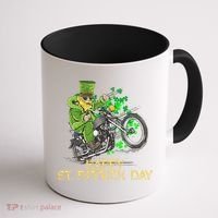 St Patricks Day For Motorcycle Bike Biker Rider Coffee Mug thumb 1