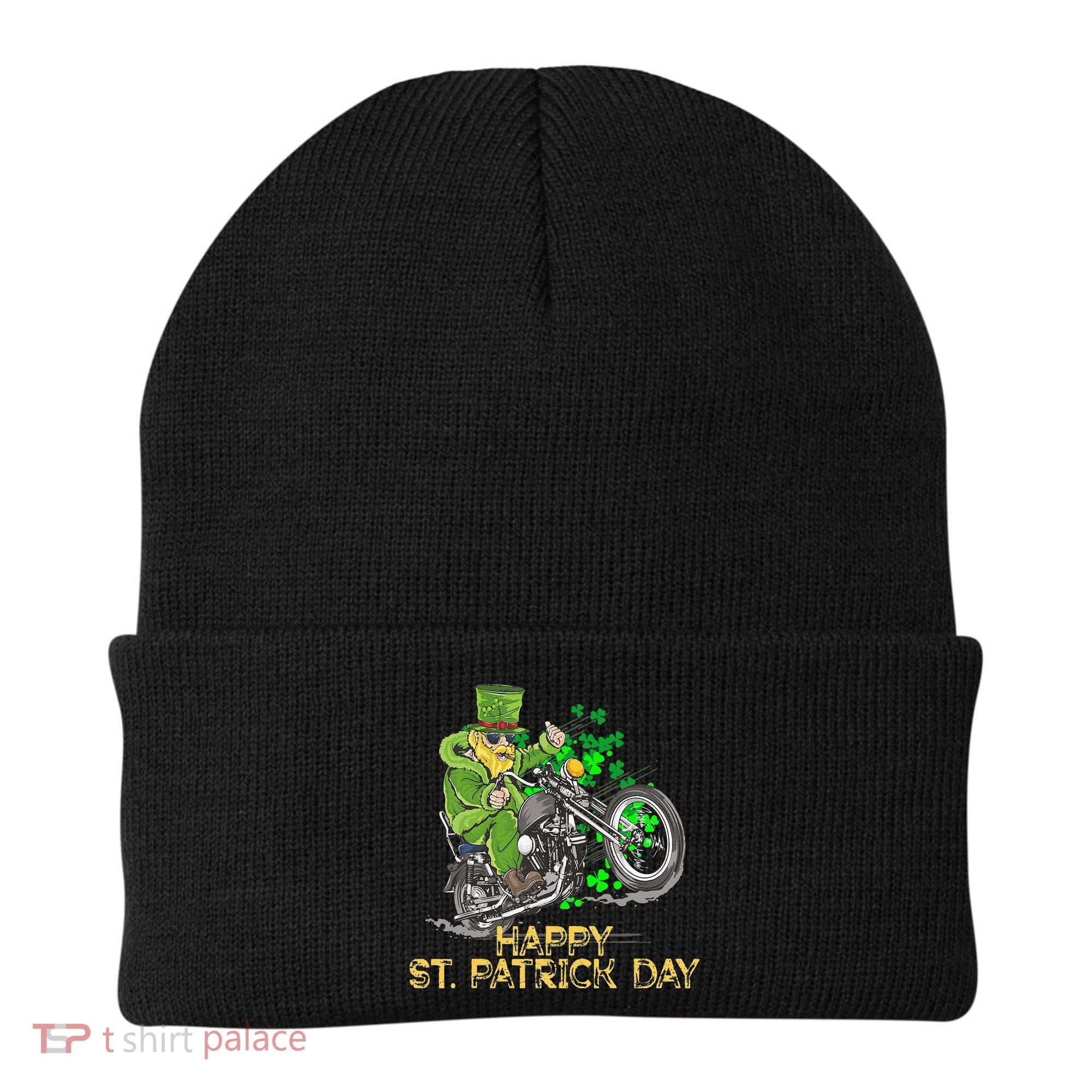 St Patricks Day For Motorcycle Bike Biker Rider Beanie