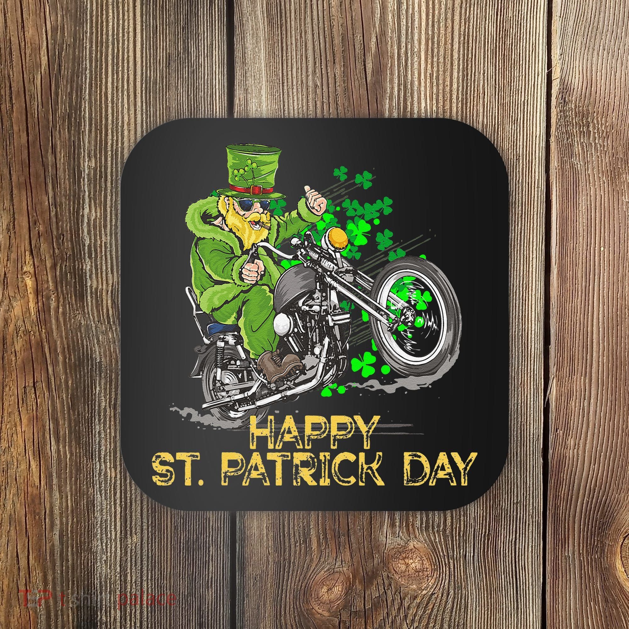 St Patricks Day For Motorcycle Bike Biker Rider Coaster