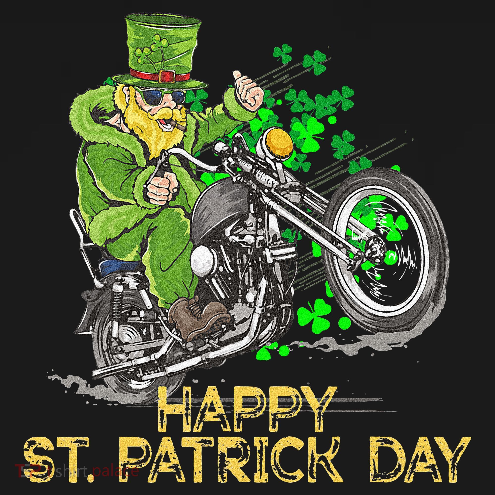 St Patricks Day For Motorcycle Bike Biker Rider Mousepad
