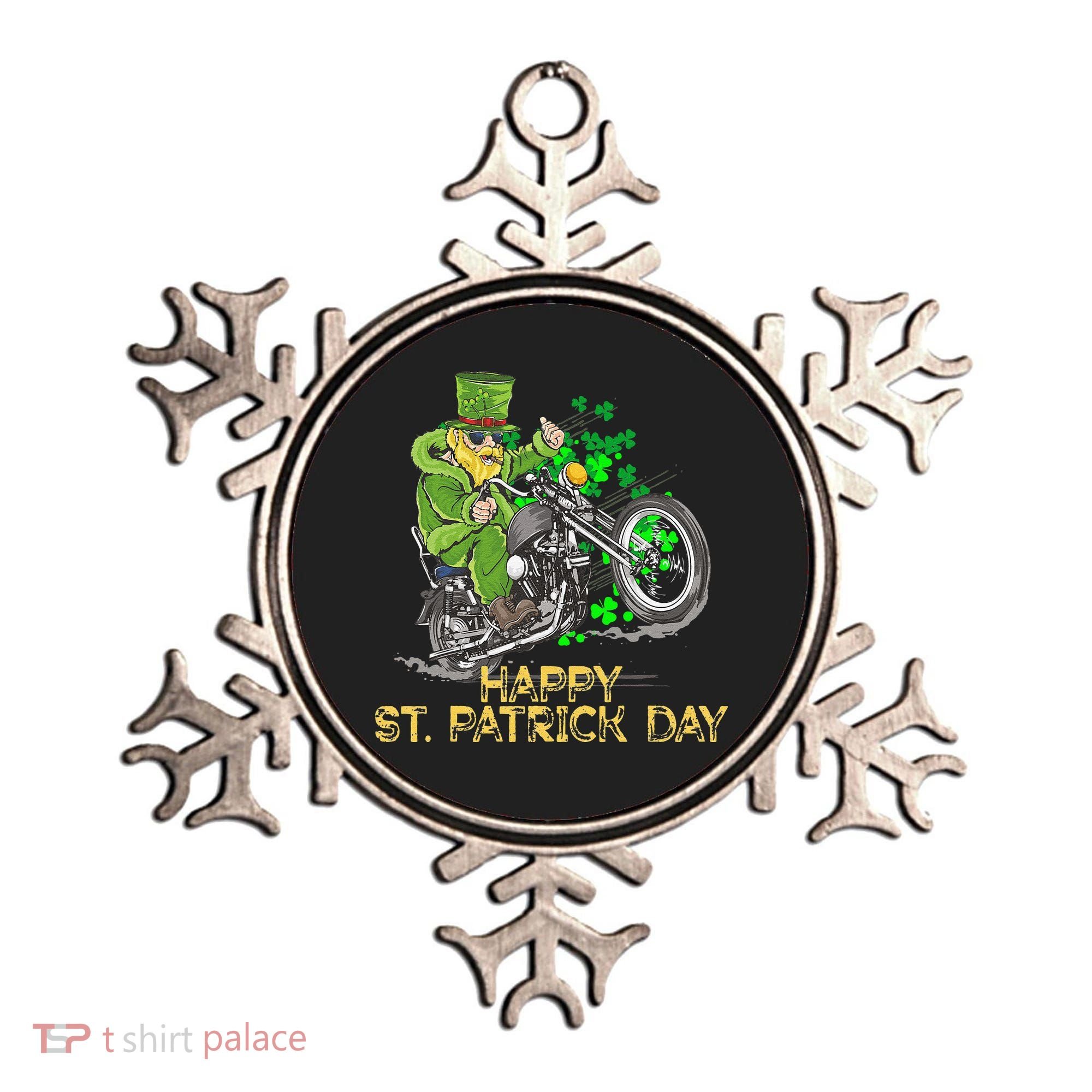 St Patricks Day For Motorcycle Bike Biker Rider Ornament