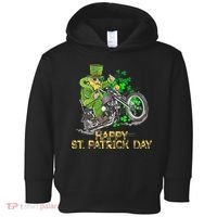 St Patricks Day For Motorcycle Bike Biker Rider Toddler Hoodie thumb 0