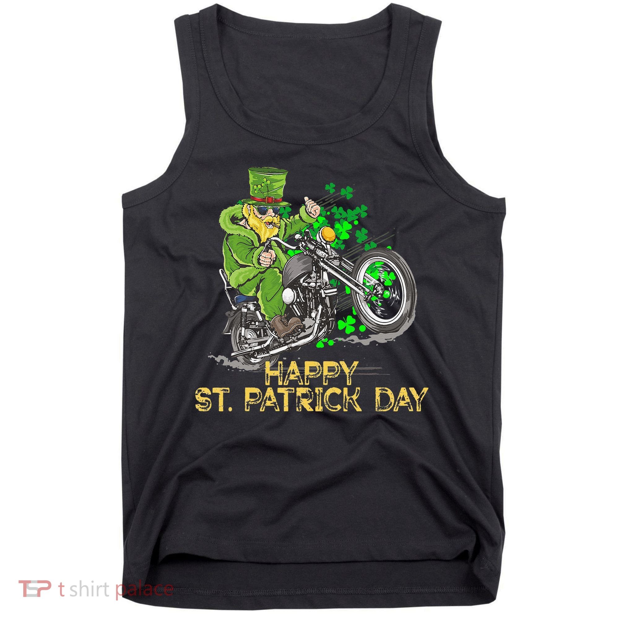 St Patricks Day For Motorcycle Bike Biker Rider Tank Top