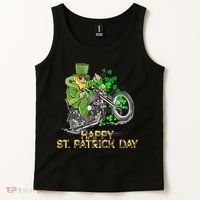 St Patricks Day For Motorcycle Bike Biker Rider Tank Top thumb 2