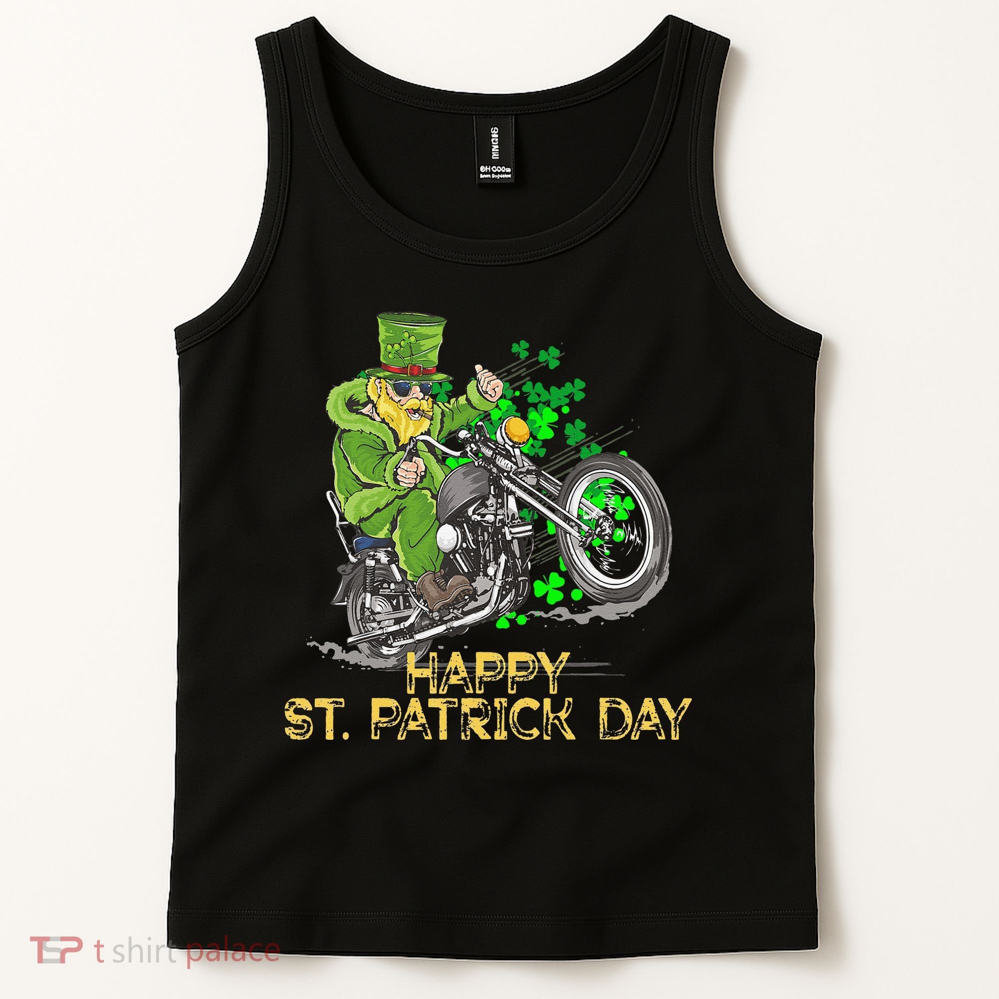 St Patricks Day For Motorcycle Bike Biker Rider Tank Top