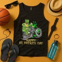 St Patricks Day For Motorcycle Bike Biker Rider Tank Top thumb 4