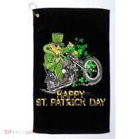 St Patricks Day For Motorcycle Bike Biker Rider Golf Towel thumb 0