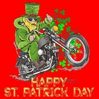 St Patricks Day For Motorcycle Bike Biker Rider Santa Hat thumb 1