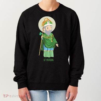 Saint Patricks Day Pray For Us St Patrick's Catholic Patty's Happy Women's Sweatshirt