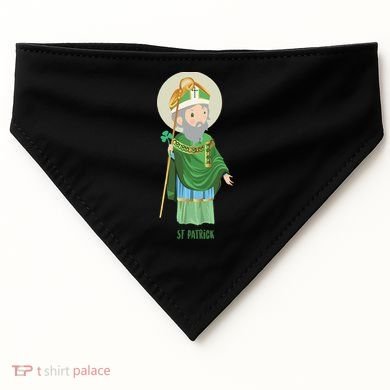 Saint Patricks Day Pray For Us St Patrick's Catholic Patty's Happy USA-Made Doggie Bandana