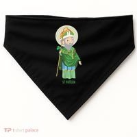 Saint Patricks Day Pray For Us St Patrick's Catholic Patty's Happy USA-Made Doggie Bandana thumb 0