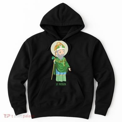 Saint Patricks Day Pray For Us St Patrick's Catholic Patty's Happy Hoodie