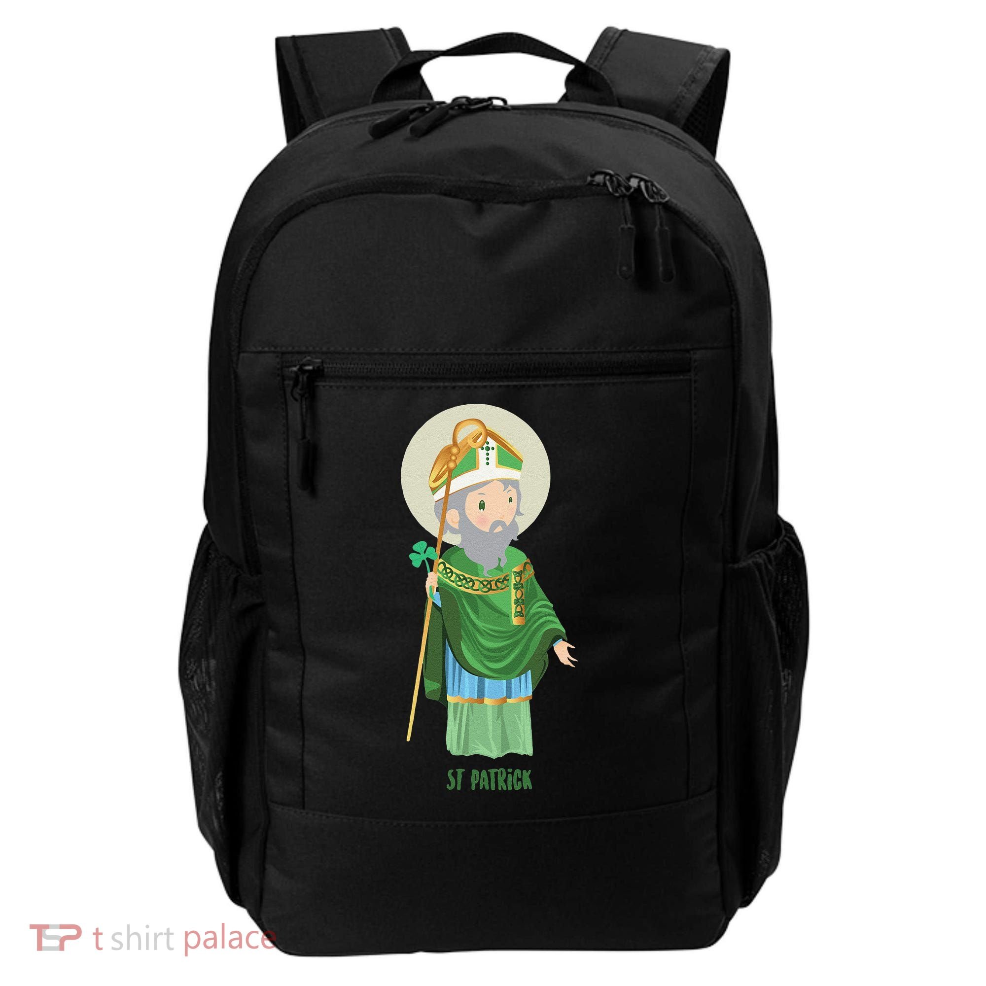 Saint Patricks Day Pray For Us St Patrick's Catholic Patty's Happy Backpack