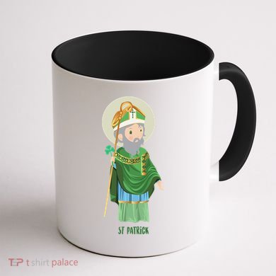 Saint Patricks Day Pray For Us St Patrick's Catholic Patty's Happy Coffee Mug back