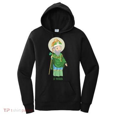 Saint Patricks Day Pray For Us St Patrick's Catholic Patty's Happy Women's Hoodie