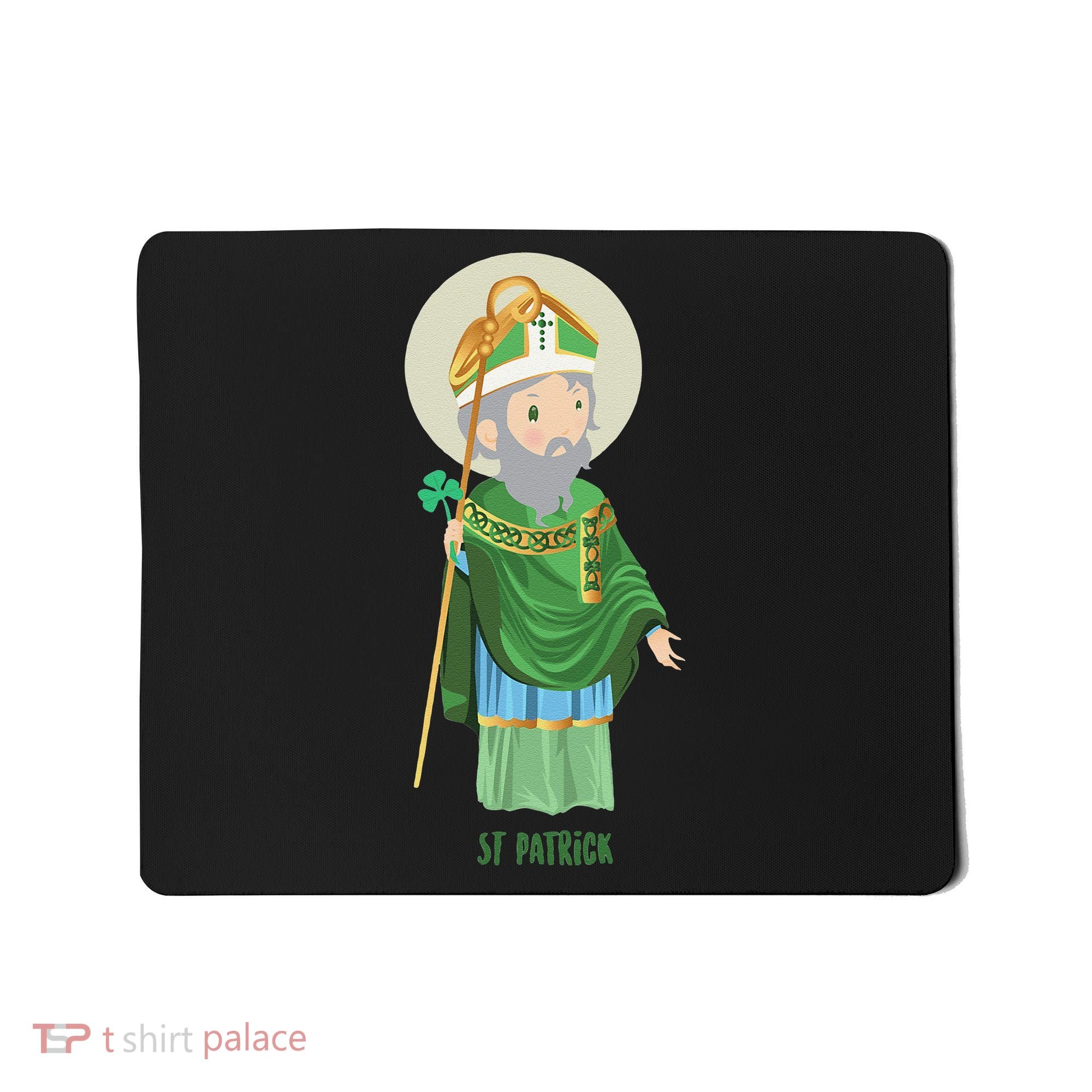 Saint Patricks Day Pray For Us St Patrick's Catholic Patty's Happy Mousepad