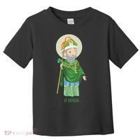 Saint Patricks Day Pray For Us St Patrick's Catholic Patty's Happy Toddler T-Shirt thumb 0