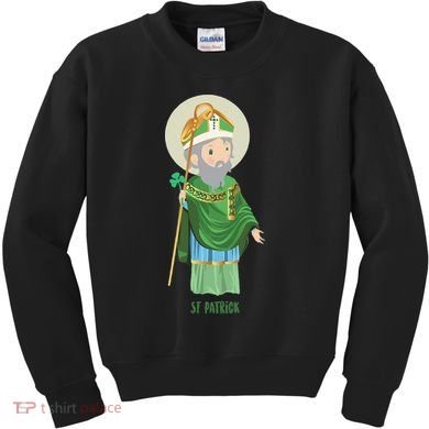 Saint Patricks Day Pray For Us St Patrick's Catholic Patty's Happy Kids Sweatshirt