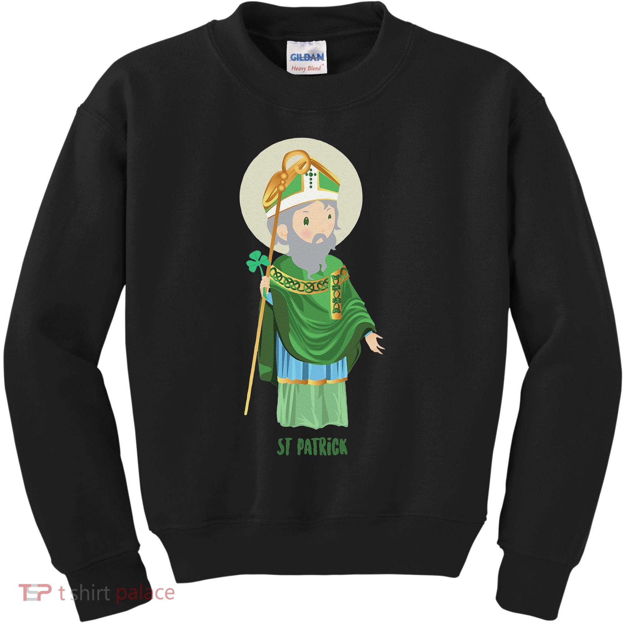 Saint Patricks Day Pray For Us St Patrick's Catholic Patty's Happy Kids Sweatshirt