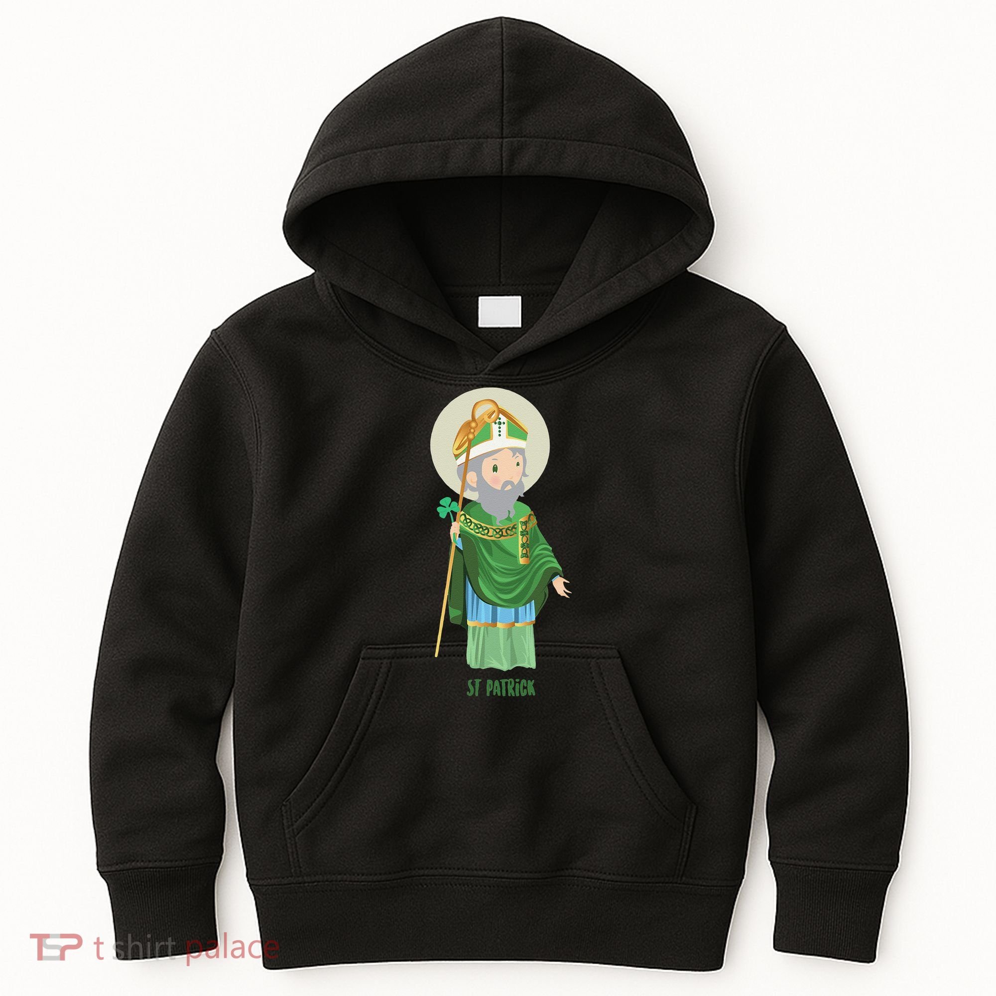 Saint Patricks Day Pray For Us St Patrick's Catholic Patty's Happy Kids Hoodie