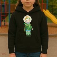 Saint Patricks Day Pray For Us St Patrick's Catholic Patty's Happy Kids Hoodie thumb 3