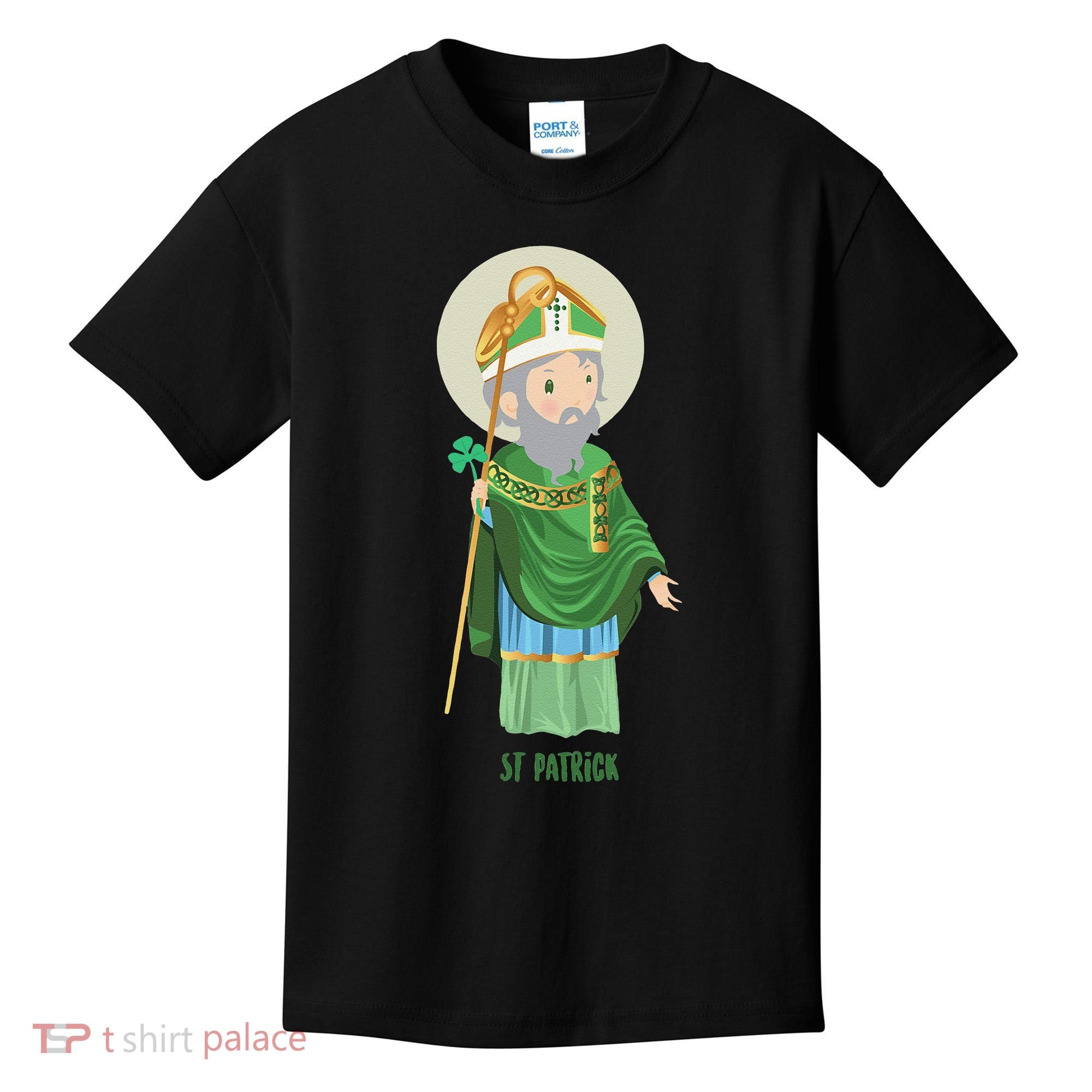Saint Patricks Day Pray For Us St Patrick's Catholic Patty's Happy Kids T-Shirt