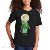 Saint Patricks Day Pray For Us St Patrick's Catholic Patty's Happy Kids T-Shirt thumb 2