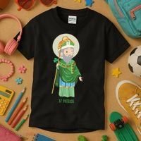 Saint Patricks Day Pray For Us St Patrick's Catholic Patty's Happy Kids T-Shirt thumb 3