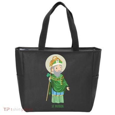 Saint Patricks Day Pray For Us St Patrick's Catholic Patty's Happy Tote Bag