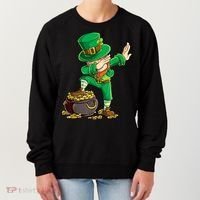 St Patricks Day, Dabbing Leprechaun, Funny St Patricks Day Women's Sweatshirt thumb 0