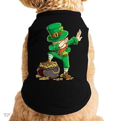 St Patricks Day, Dabbing Leprechaun, Funny St Patricks Day Doggie Tank