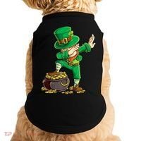 St Patricks Day, Dabbing Leprechaun, Funny St Patricks Day Doggie Tank thumb 0