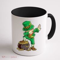 St Patricks Day, Dabbing Leprechaun, Funny St Patricks Day Coffee Mug thumb 1