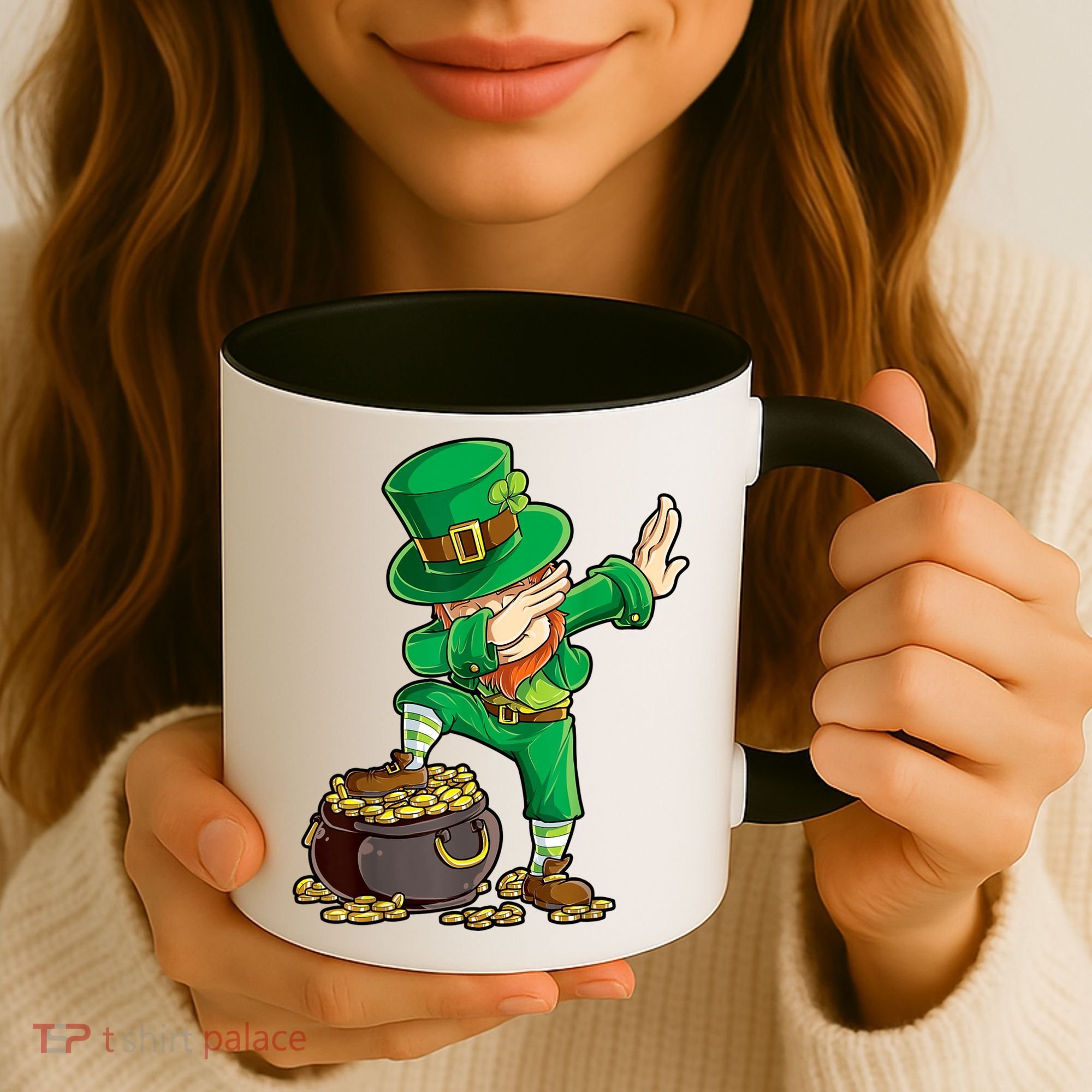 St Patricks Day, Dabbing Leprechaun, Funny St Patricks Day Coffee Mug