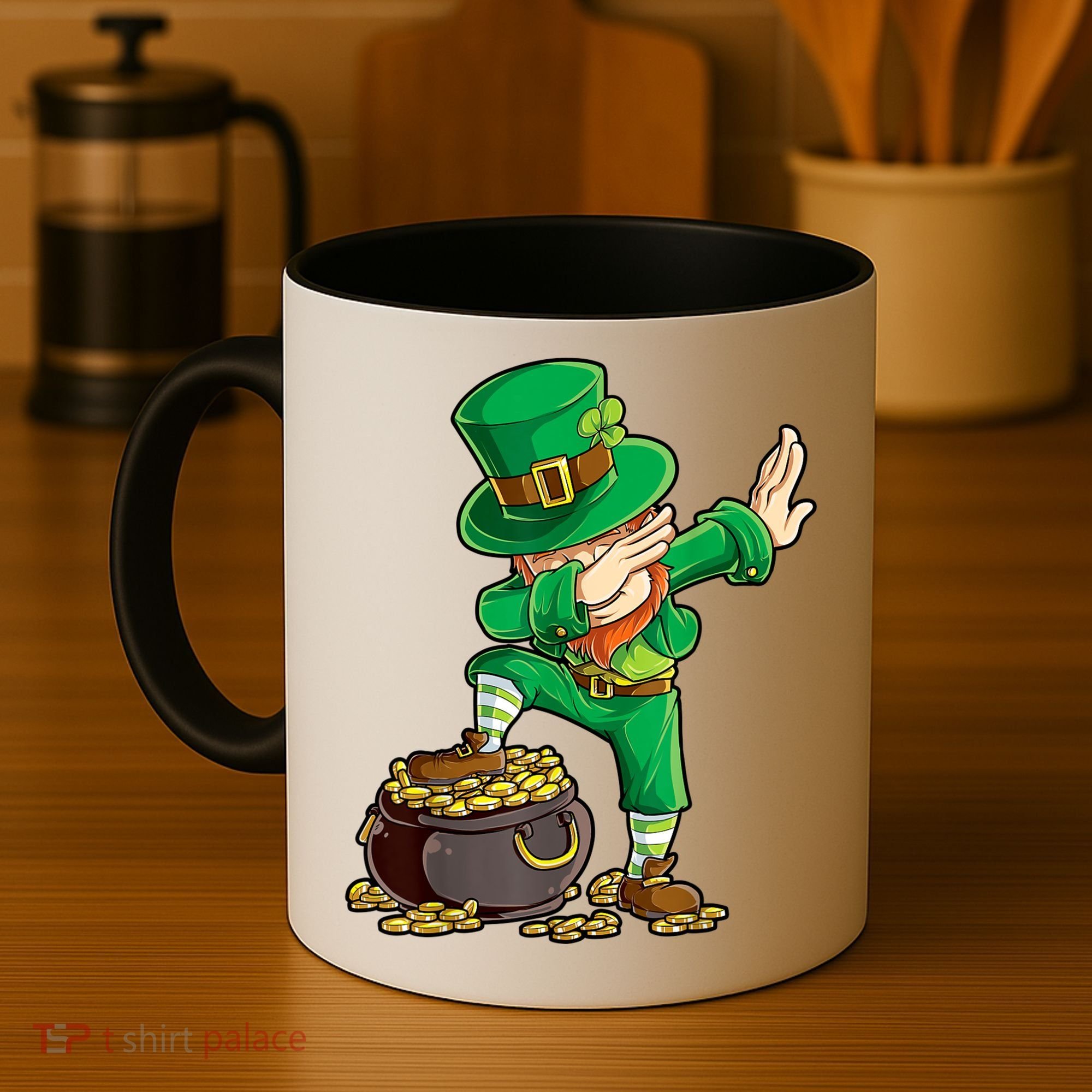 St Patricks Day, Dabbing Leprechaun, Funny St Patricks Day Coffee Mug
