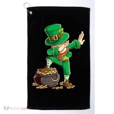 St Patricks Day, Dabbing Leprechaun, Funny St Patricks Day Golf Towel