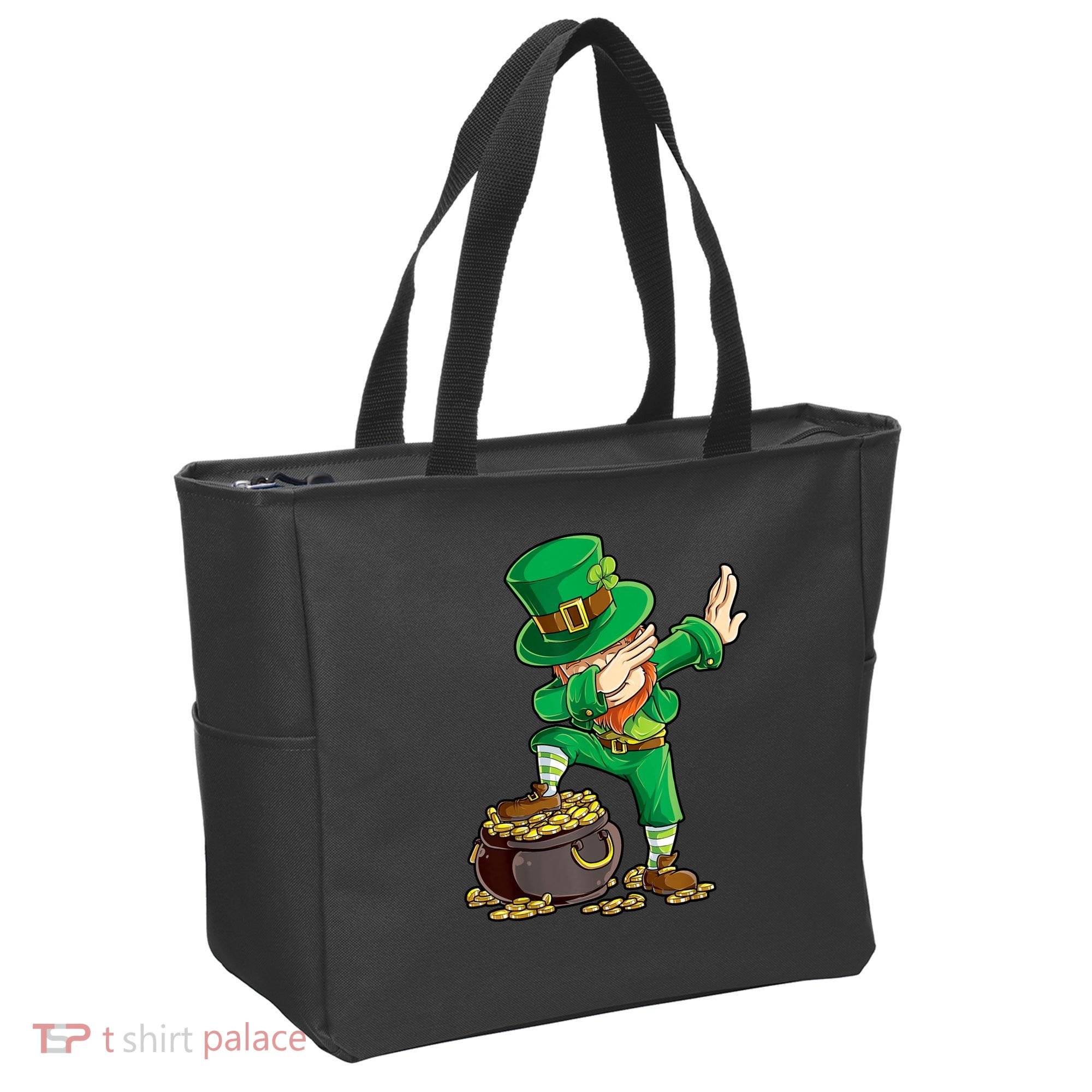 St Patricks Day, Dabbing Leprechaun, Funny St Patricks Day Tote Bag