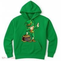St Patricks Day, Dabbing Leprechaun, Funny St Patricks Day Hoodie thumb 0