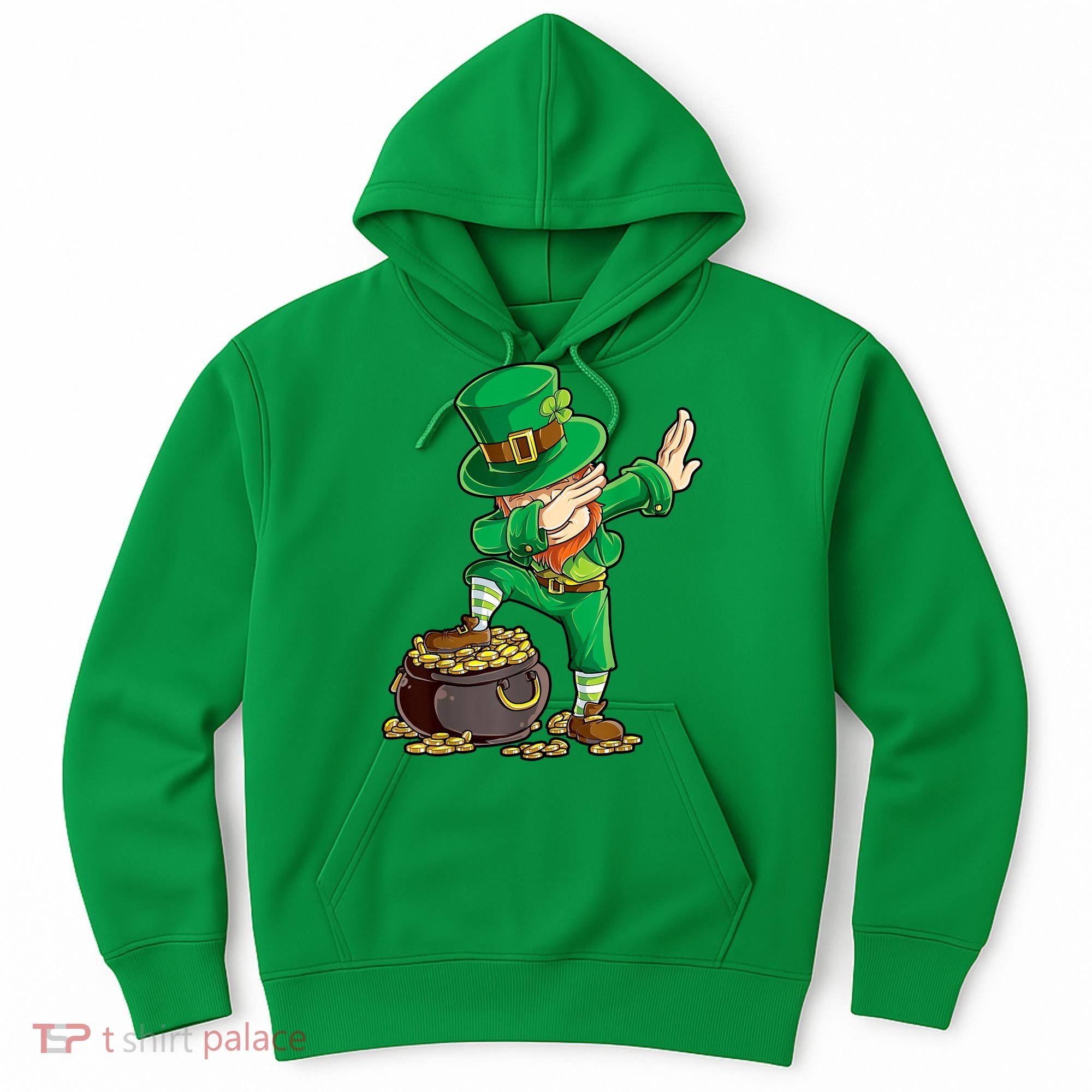 St Patricks Day, Dabbing Leprechaun, Funny St Patricks Day Hoodie