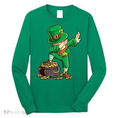 St Patricks Day, Dabbing Leprechaun, Funny St Patricks Day Long Sleeve Shirt