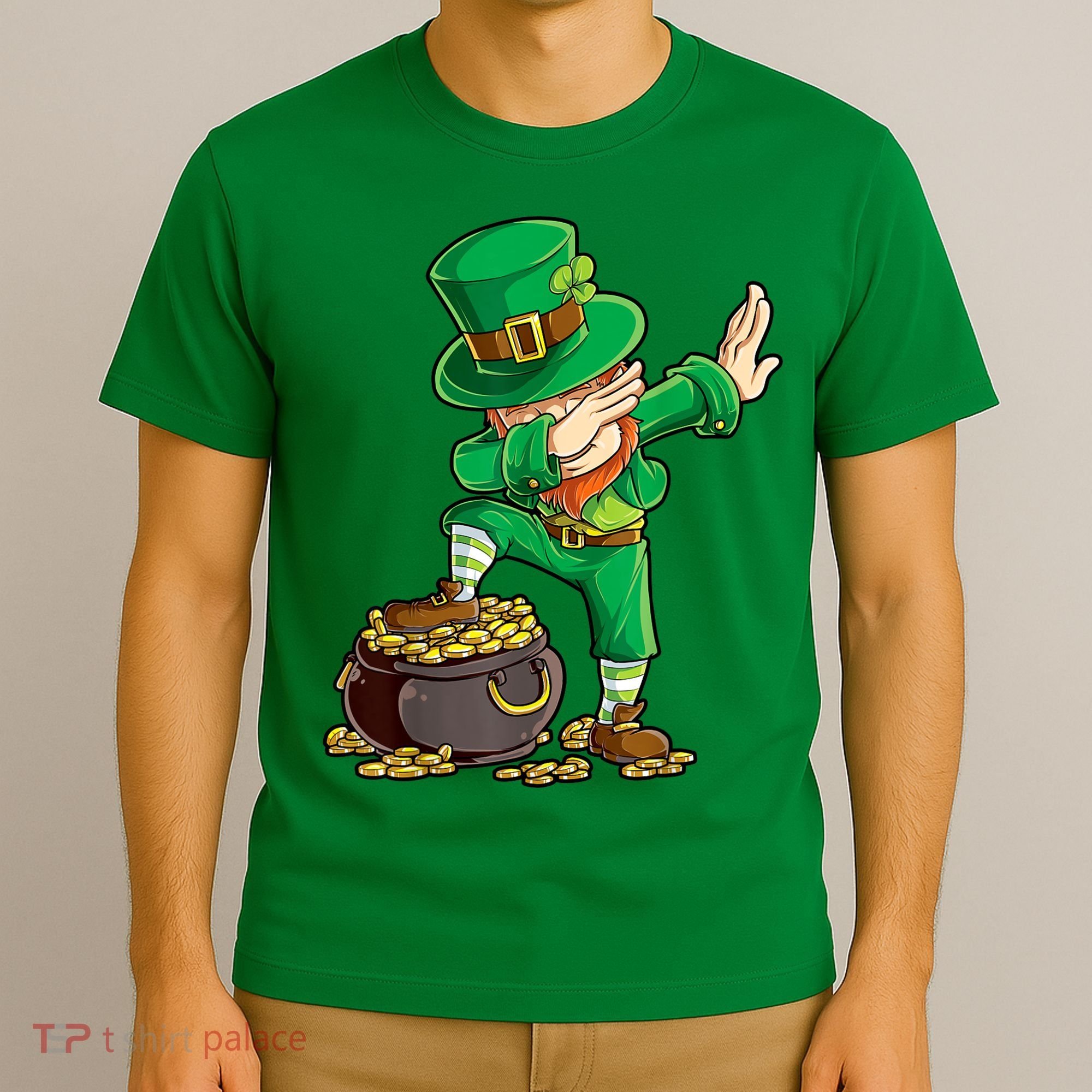 St Patricks Day, Dabbing Leprechaun, Funny St Patricks Day T-Shirt