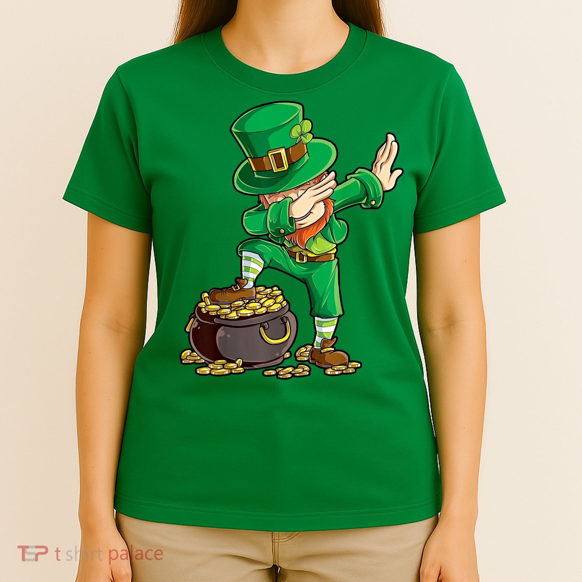 St Patricks Day, Dabbing Leprechaun, Funny St Patricks Day T-Shirt