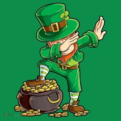 St Patricks Day, Dabbing Leprechaun, Funny St Patricks Day T-Shirt