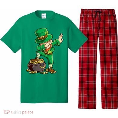 St Patricks Day, Dabbing Leprechaun, Funny St Patricks Day Pajama Set