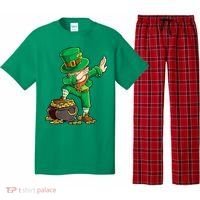 St Patricks Day, Dabbing Leprechaun, Funny St Patricks Day Pajama Set thumb 0
