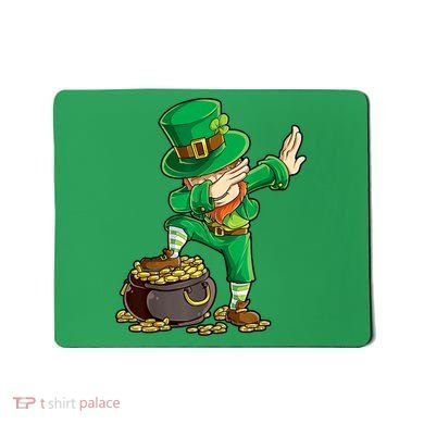 St Patricks Day, Dabbing Leprechaun, Funny St Patricks Day Mousepad